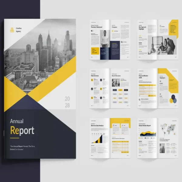 Annual Report Template Design